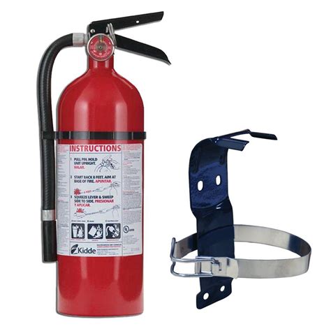 fire extinguisher with metal mounting bracket|fire extinguisher brackets home depot.